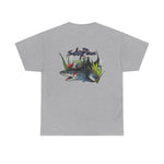 Bloody Shark Tif File Picture - No Oval, No Shark Shadow Design  T-Shirt | Men's Tee | Ocean Fantasy Tee