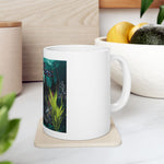 Shark Fins Ceramic Mug — 'Salty Fins' Ocean Predator Coffee Cup (11oz/15oz)