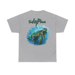 Salty Fins Sea Turtle Design  T-Shirt | Men's Tee | Ocean Fantasy Tee
