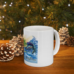 Tropical Island Ceramic Mug — Salty Vibes Sailboat & Palm Beach Coffee Cup (11oz/15oz)
