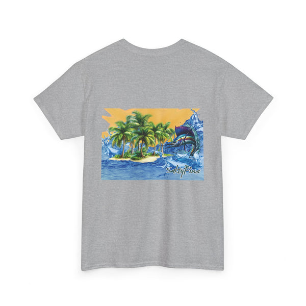 Island Marlin Sunset Design  | Men's Tee | Ocean Fantasy Tee