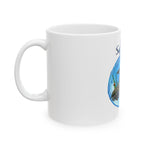 Underwater Barracuda Bubble Ceramic Mug, (11oz, 15oz)