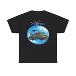Underwater Barracuda Bubble Design  | Men's Tee | Ocean Fantasy Tee