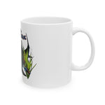Shark & Reef Ceramic Mug – “SaltyFins” Ocean Coffee Cup (11oz/15oz)