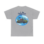 Underwater Barracuda Bubble Design  | Men's Tee | Ocean Fantasy Tee