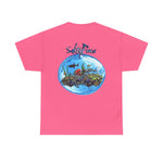 Underwater Barracuda Bubble Design  | Men's Tee | Ocean Fantasy Tee