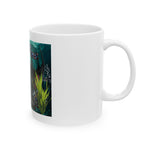Shark Fins Ceramic Mug — 'Salty Fins' Ocean Predator Coffee Cup (11oz/15oz)