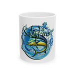 Mahi In Bubble  Salt Life Tuna Ceramic Mug — Fishing Coffee Cup (11oz & 15oz)