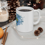 Fishing Wave Ceramic Mug — "SaluFins Gulf Shores, AL" Beach & Ocean Coffee Cup (11oz/15oz)
