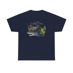 Bloody Shark Tif File Picture - No Oval, No Shark Shadow Design  T-Shirt | Men's Tee | Ocean Fantasy Tee