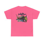 Bloody Shark Tif File Picture - No Oval, No Shark Shadow Design  T-Shirt | Men's Tee | Ocean Fantasy Tee