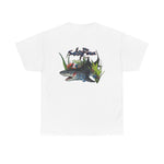Bloody Shark Tif File Picture - No Oval, No Shark Shadow Design  T-Shirt | Men's Tee | Ocean Fantasy Tee
